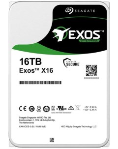 Жесткий диск 16TB SAS 12Gb s ST16000NM002G 3 5 Exos X16 7200rpm 256MB Seagate