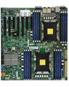 Материнская плата E ATX MBD X11DPH I B 2 LGA3647 C624 16 DDR4 10 SATA 6G RAID 2 M 2 7 PCIE 2 Glan 7  Supermicro