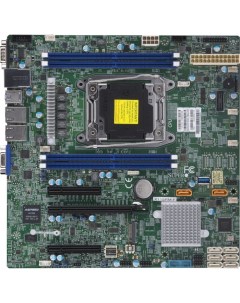 Материнская плата mATX MBD X11SRM F B LGA2066 C422 4 DDR4 8 SATA 6G RAID M 2 3 PCIE 2 Glan 5 USB3 0  Supermicro