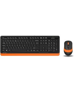Клавиатура и мышь Wireless FG1010 ORANGE черно оранжевый USB A4tech