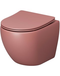 Унитаз Color GR 4455PIMS подвесной Розовый матовый с сиденьем Микролифт Grossman