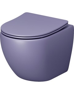 Унитаз Color GR 4455LIMS подвесной Фиолетовый матовый с сиденьем Микролифт Grossman
