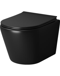 Унитаз Fly GR-4478BMS подвесной Черный матовый с сиденьем Микролифт Grossman