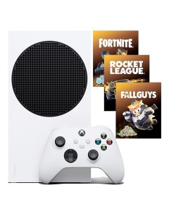 Игровая приставка Xbox Series S 512Gb 3 игры Fortnite Rocket League Fallguys Microsoft