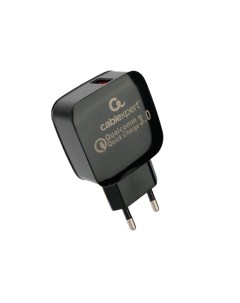 Зарядное устройство Cablexpert 1xUSB 3А QC3 0 Black MP3A PC 41 Gembird