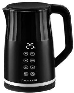 Чайник электрический LINE GL0337 2200 Вт чёрный 1 7 л металл пластик Galaxy