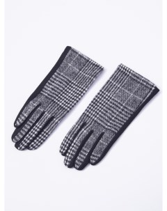 Утеплённые текстильные перчатки в клетку с функцией Touch Screen Zolla