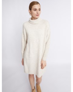 Вязаное шерстяное платье свитер с высоким горлом Zolla