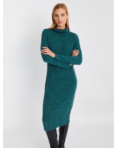 Трикотажное платье свитер длины миди с высоким горлом Zolla