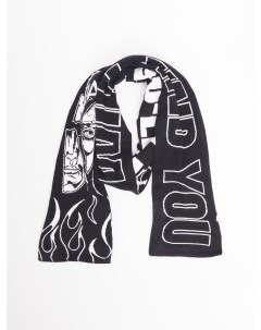 Вязаный трикотажный шарф с надписями Zolla