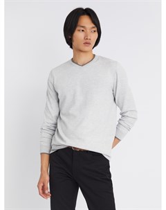 Тонкий трикотажный пуловер с треугольным вырезом и длинным рукавом Zolla