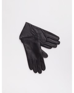 Утеплённые кожаные перчатки на флисе Zolla