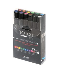 Набор маркеров акриловых TOUCH Opaque тонкий наконечник 12 цв Shinhan art (touch)
