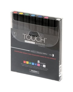 Набор маркеров акриловых TOUCH Opaque тонкий наконечник 8 цв Shinhan art (touch)