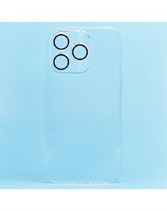Чехол iPhone 14 Pro пластиковый с закрытой камерой прозрачный Promise mobile