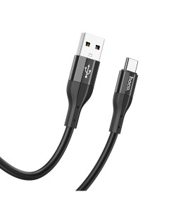USB Кабель Type C X72 силиконовый 1м черный Hoco