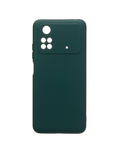 Чехол для Poco M4 Pro 4G силиконовый Soft Touch 4 темно зеленый Promise mobile