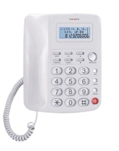 Проводной телефон TX 250 белый Texet