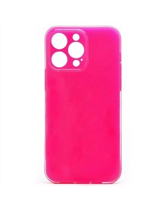 Чехол для iPhone 14 Pro Max силиконовый с блестками 3 розовый Promise mobile