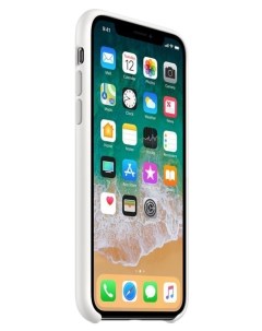 Чехол Silicone Case для iPhone X Белый Apple