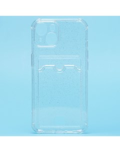 Чехол iPhone 14 силиконовый с картхолдером 5 прозрачный Promise mobile