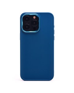 Чехол для iPhone 15 Pro Max силиконовый матовый 6 синий Promise mobile