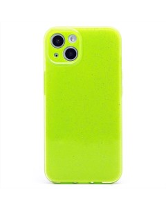 Чехол iPhone 13 силиконовый с блестками 3 светло зеленый Promise mobile