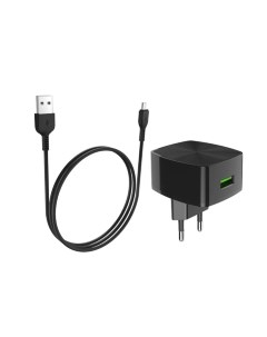 Сетевое зарядное устройство C70A 18 Вт USB QC3 0 3 А черный Hoco