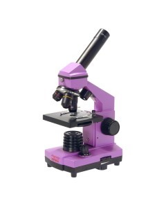 Микроскоп школьный Эврика 40х 400х в кейсе аметист Микромед