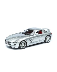 Машинка Mercedes Benz SLS AMG 1 18 серебро 31389 Maisto