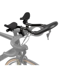 Руль лежак велосипедный TRI BAR алюминиевый эргон с центральной перемычкой 31 8 мм с адап Ventura