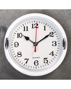 Часы настенные серия Классика Джессика дискретный ход 15 х 15 см d 13 см Nobrand