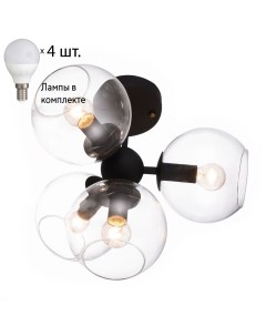 Потолочная люстра с лампочками Schoppen 1491 4U Lamps E14 P45 Favourite