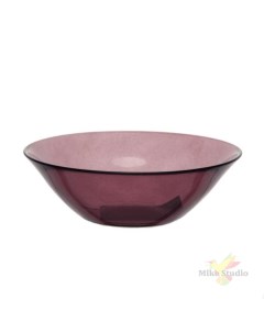 Тарелка глубокая 140 мм розовая Pasabahce