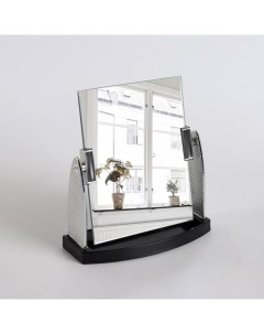 Зеркало настольное зеркальная поверхность 11 5x14 5 см цвет серебристый Nobrand
