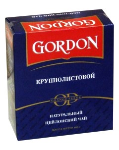 Чай черный крупнолистовой 100 г Gordon