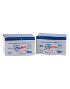 Аккумуляторная батарея ALFA FB 12 12 12В 12Ач комплект из 2 штук 10605 Alfa battery