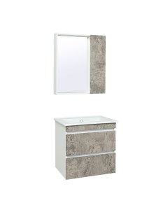Мебель для ванной Манхэттен 65 серый бетон Runo