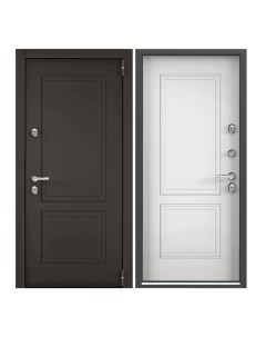 Дверь входная Torex для дома стальная Village advanced 950х2050 правый коричневый белый Torex стальные двери