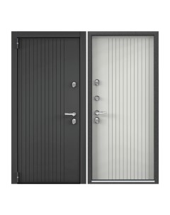 Дверь входная Torex для дома металлическая Village advanced 950х2050 левый серый Torex стальные двери