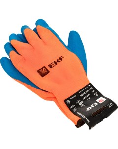 Рабочие утепленные перчатки ПРОФИ ЗИМА с рельефным латексным покрытием 10 класс 9 ра Ekf