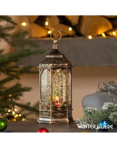 Новогодний светильник Фонарь шестигранный F25 1 белый теплый Winter glade