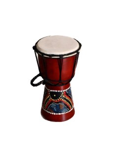 Музыкальный инструмент Барабан Джембе 20х12х12 см МИКС Nobrand