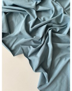 Ткань кулирная гладь с лайкрой отрез 1 м на 1 8 м пыльно голубой 04044 Mamima fabric