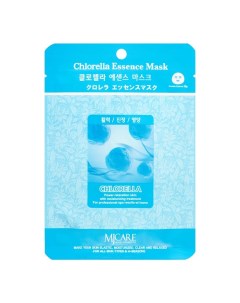 Тканевая маска для лица с экстрактом хлореллы Mijin
