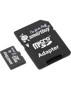 Карта памяти MicroSDXC 256GB SB256GBSDCL10 01 Class 10 UHS I SD адаптер Smartbuy