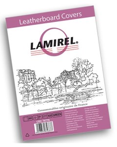Обложка LA 78770 Lamirel Delta A4 картонные с тиснением под кожу зеленый 230г м 100шт Fellowes