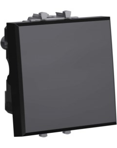 Кнопка 4402152 модульная одноклавишная Чёрный квадрат 2 модуля Avanti Dkc