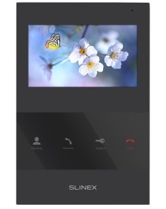 Видеодомофон SQ 04 цветной настенный 4 3 TFT LCD дисплей 16 9 480 272 до 2 х вызывных панелей сенсор Slinex