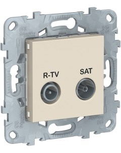 Розетка NU545544 UnicaNew беж R TV SAT оконечная Schneider electric